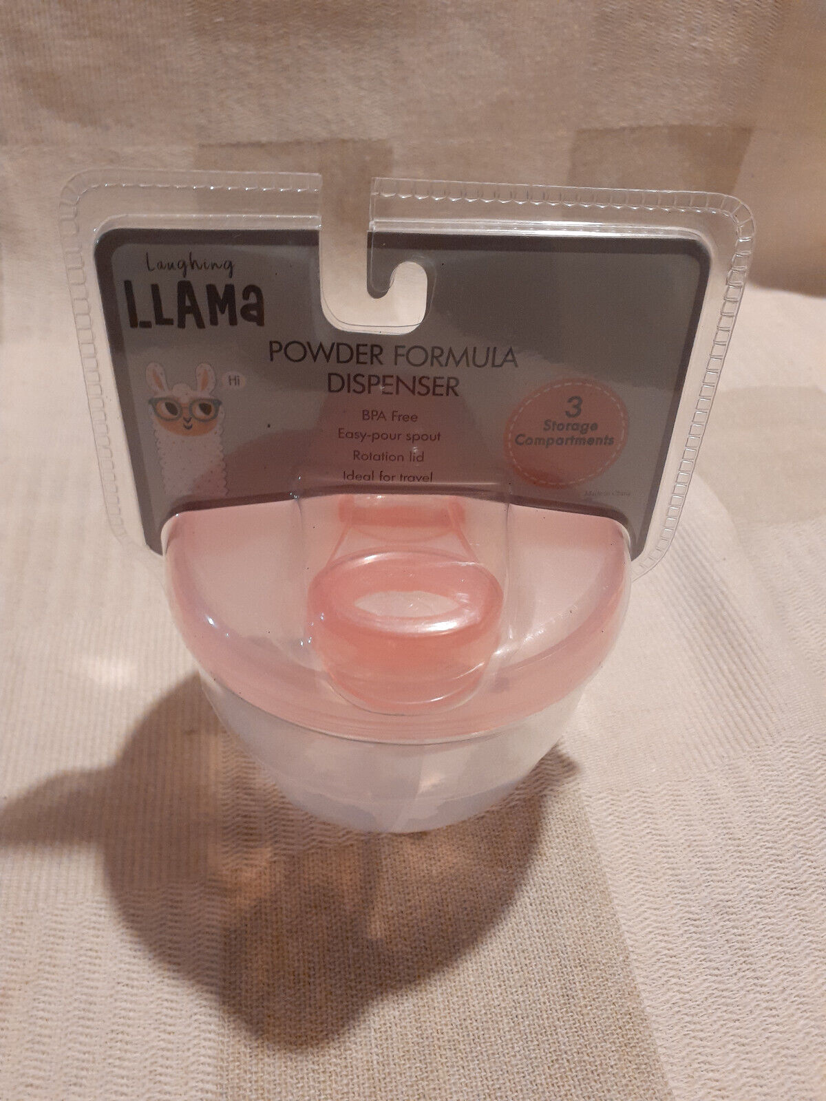 New Llama Baby Milk Powder Formula Dispenser 3 Compartments